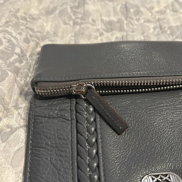 Brighton Full Sized Gray Leather Wallet - Picture 6 of 6